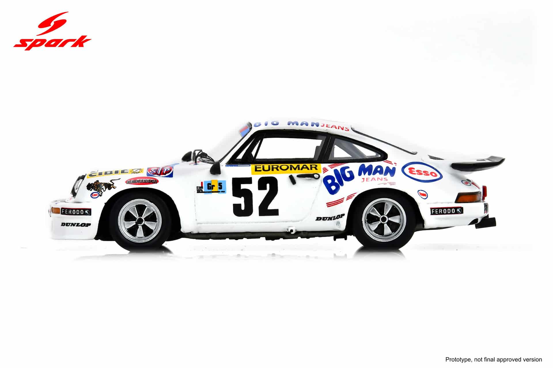 Spark 1:43 Porsche 911 Carrera RS 3.0 No.52 6th Le Mans 24h 1976 Robert Hagestad, Mike Keyser (S9815) Resin Model 3 Spark 1:43 Porsche 911 Carrera RS 3.0 No.52 6th Le Mans 24h 1976 Robert Hagestad, Mike Keyser (S9815) Resin Model - Image 3