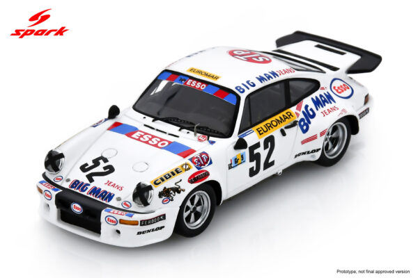 Spark 1:43 Porsche 911 Carrera RS 3.0 No.52 6th Le Mans 24h 1976 Robert Hagestad, Mike Keyser (S9815) Resin Model