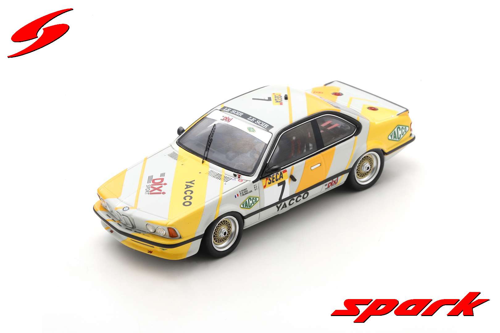 Spark - 1:43 BMW 635 CSi #7 Dixi Sport 24H Spa 1988 G. Fevrot/B. di Gioia/F. Delavallade