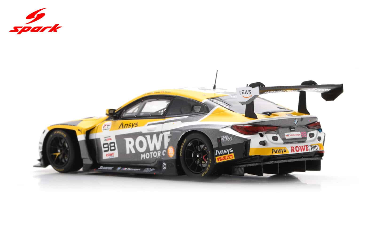 Spark 1:43 BMW M4 GT3 EVO No.98 5th 24h Spa 2025 Rowe Racing