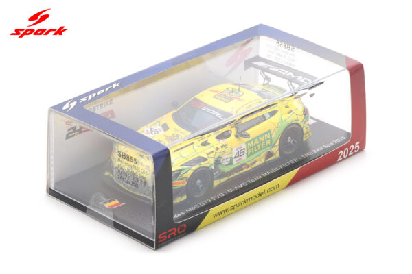 Spark 1:43 Mercedes-AMG GT3 EVO No.48 10th 24h Spa 2025 Team MANN-FILTER (SB855) Limited Edition Resin Model