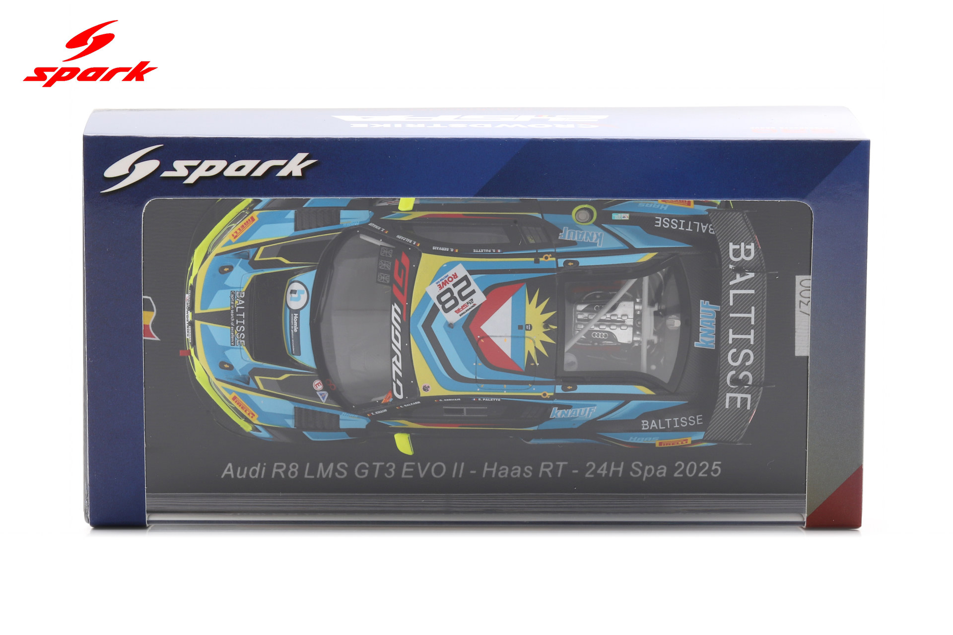 Spark 1:43 Audi R8 LMS GT3 EVO II No.28 24h Spa 2025 Haas RT (SB862) Limited Edition Resin Model 4 Spark 1:43 Audi R8 LMS GT3 EVO II No.28 24h Spa 2025 Haas RT (SB862) Limited Edition Resin Model - Image 4