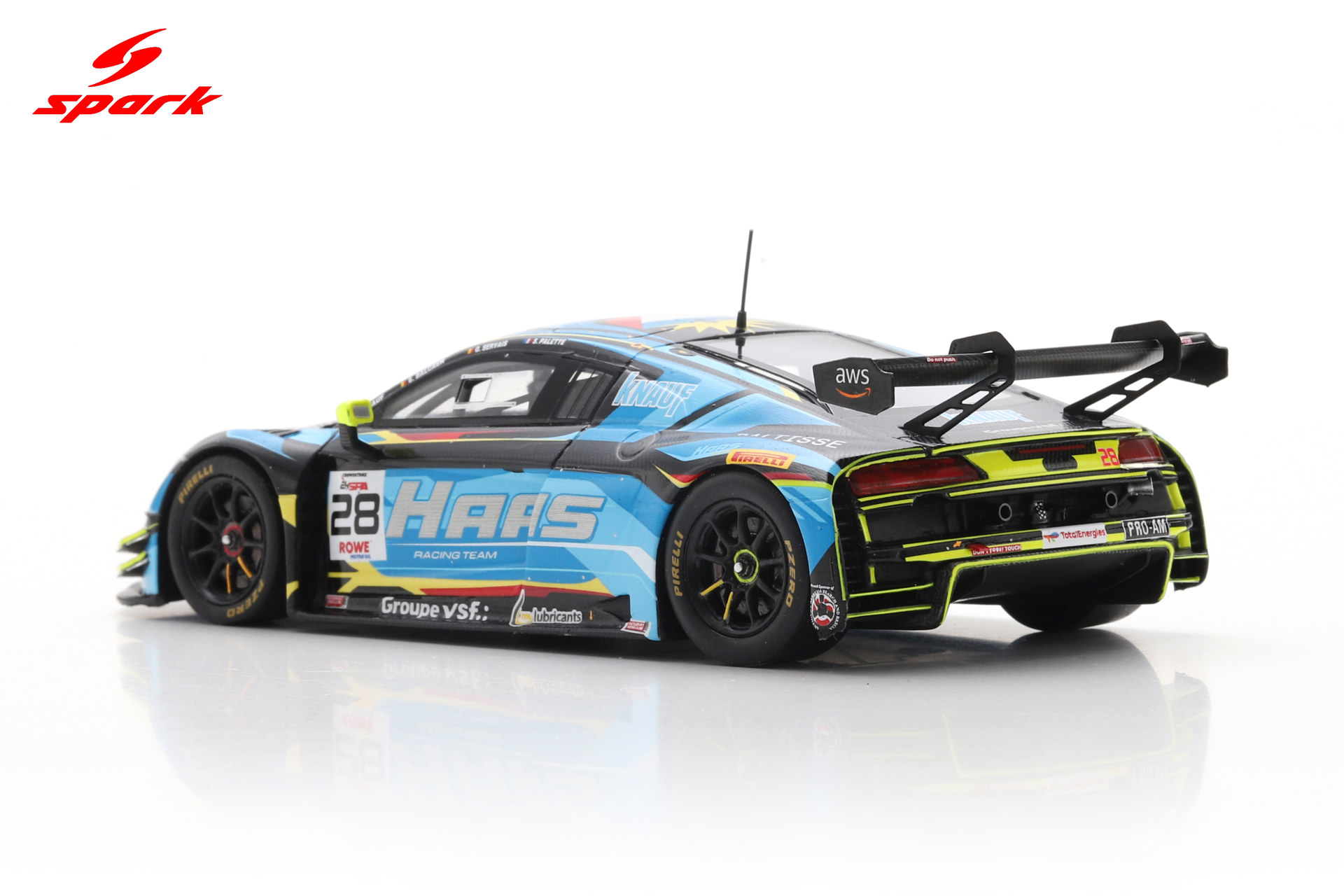 Spark 1:43 Audi R8 LMS GT3 EVO II No.28 24h Spa 2025 Haas RT (SB862) Limited Edition Resin Model 11 Spark 1:43 Audi R8 LMS GT3 EVO II No.28 24h Spa 2025 Haas RT (SB862) Limited Edition Resin Model - Image 11
