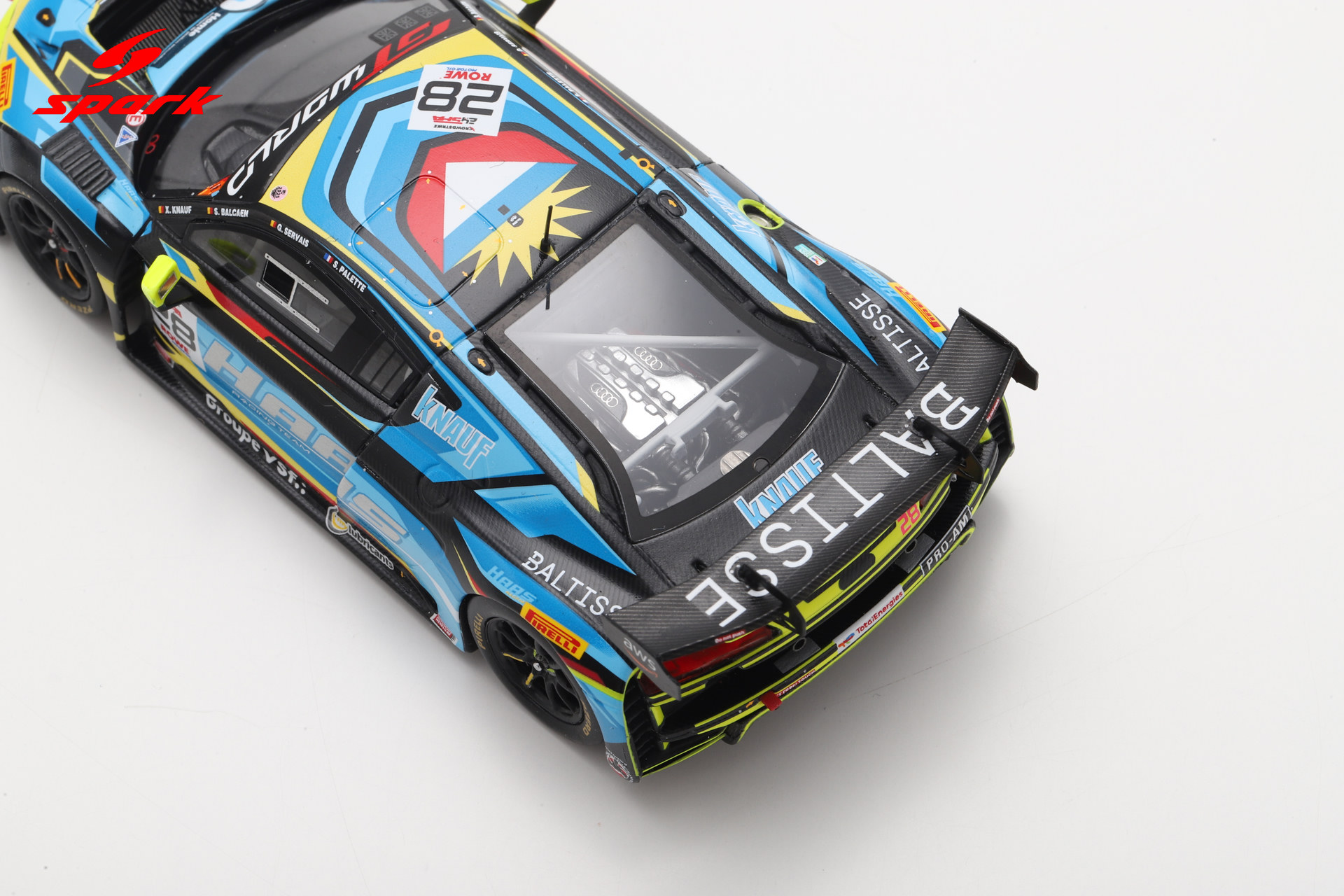 Spark 1:43 Audi R8 LMS GT3 EVO II No.28 24h Spa 2025 Haas RT (SB862) Limited Edition Resin Model 9 Spark 1:43 Audi R8 LMS GT3 EVO II No.28 24h Spa 2025 Haas RT (SB862) Limited Edition Resin Model - Image 9