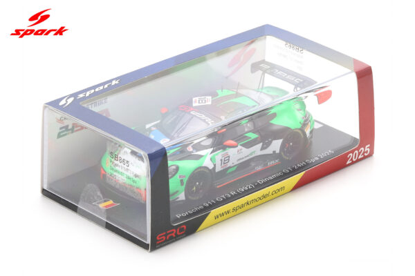 Spark 1:43 Porsche 911 GT3 R (992) No.18 24h Spa 2025 Dinamic GT (SB865) Limited Edition Resin Model