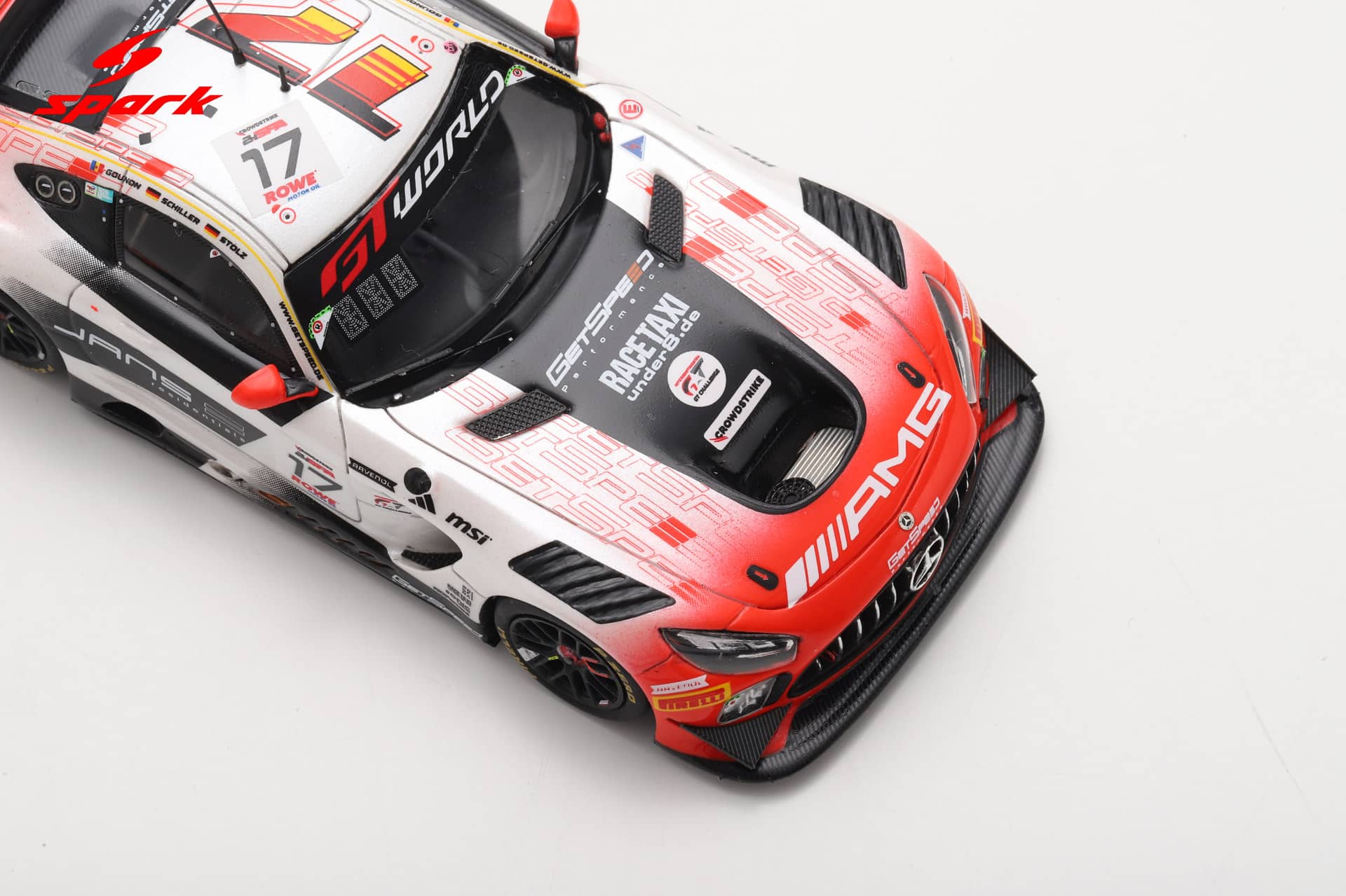 Spark 1:43 Mercedes-AMG GT3 EVO No.17 24h Spa 2025 M-AMG Team GetSpeed (SB868) Limited Edition Resin Model 8 Spark 1:43 Mercedes-AMG GT3 EVO No.17 24h Spa 2025 M-AMG Team GetSpeed (SB868) Limited Edition Resin Model - Image 8