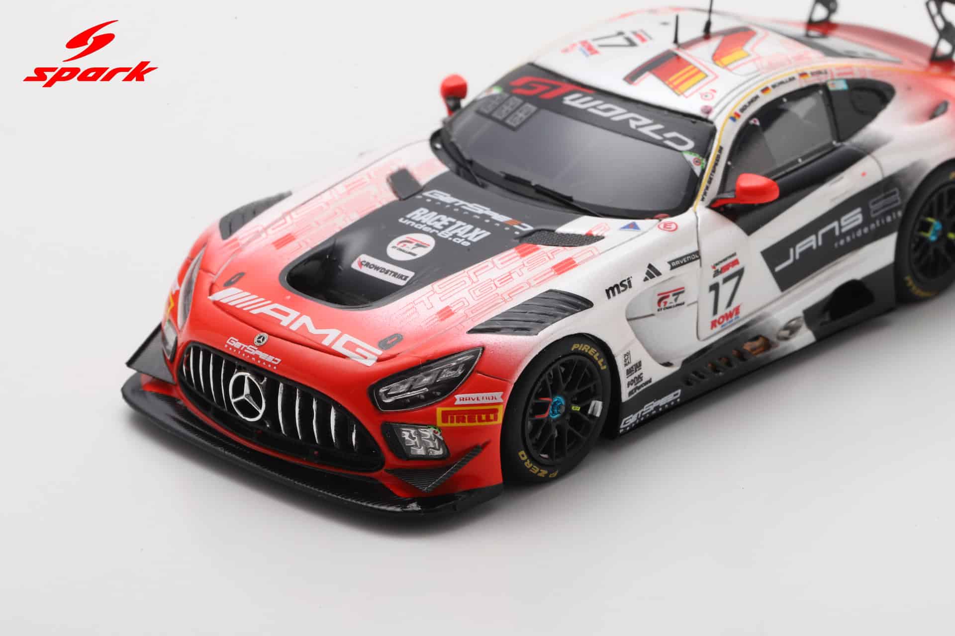Spark 1:43 Mercedes-AMG GT3 EVO No.17 24h Spa 2025 M-AMG Team GetSpeed (SB868) Limited Edition Resin Model 7 Spark 1:43 Mercedes-AMG GT3 EVO No.17 24h Spa 2025 M-AMG Team GetSpeed (SB868) Limited Edition Resin Model - Image 7