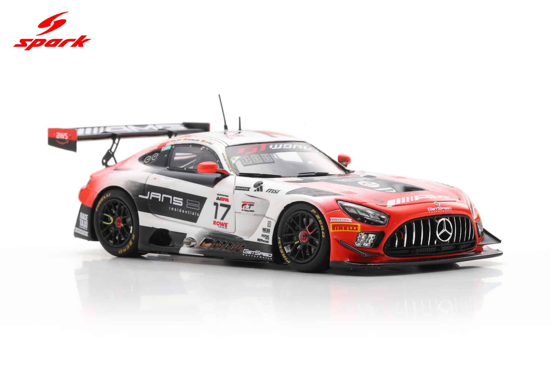 Spark 1:43 Mercedes-AMG GT3 EVO No.17 24h Spa 2025 M-AMG Team GetSpeed (SB868) Limited Edition Resin Model 10 Spark 1:43 Mercedes-AMG GT3 EVO No.17 24h Spa 2025 M-AMG Team GetSpeed (SB868) Limited Edition Resin Model - Image 10