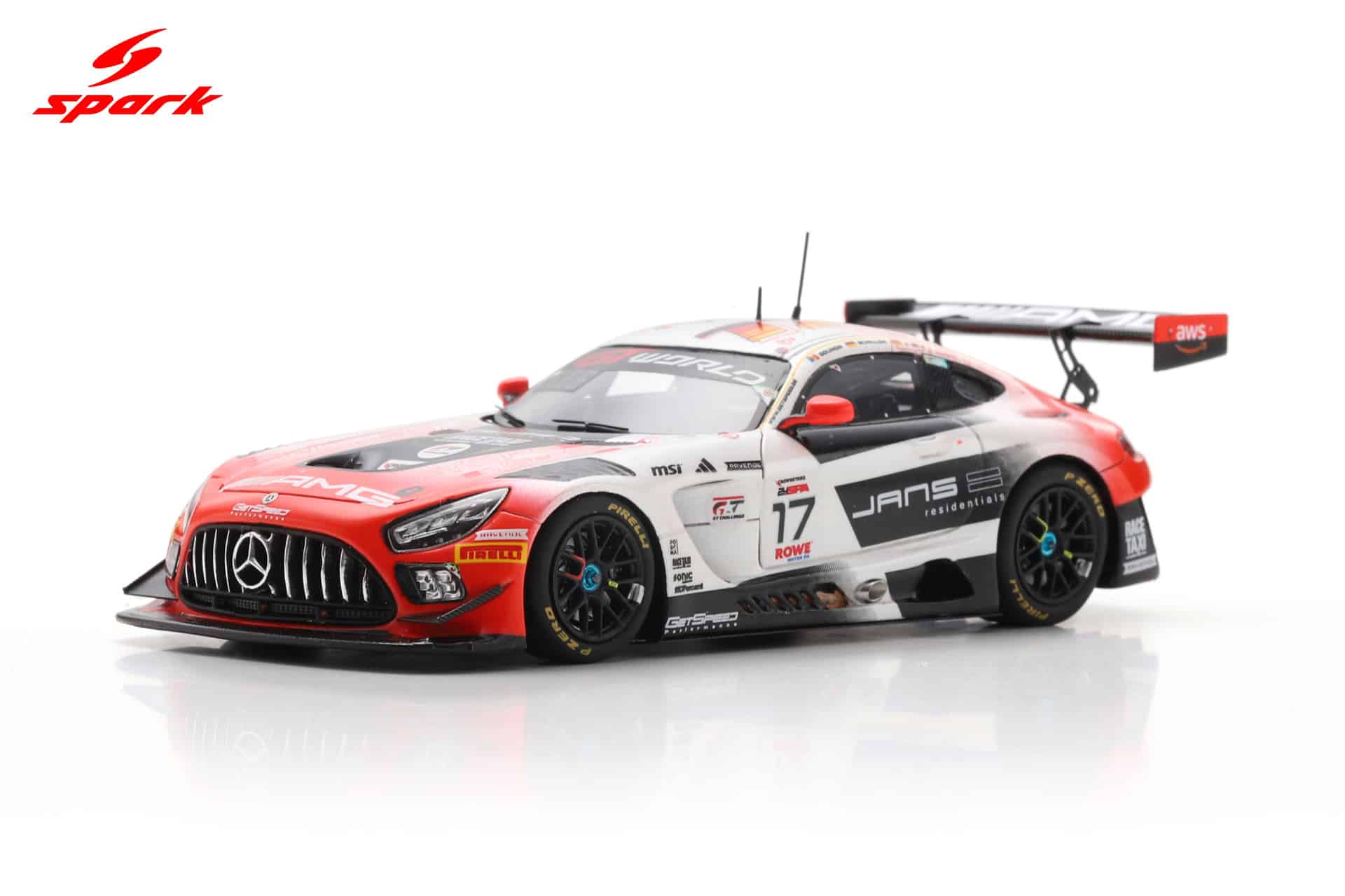 Spark 1:43 Mercedes-AMG GT3 EVO No.17 24h Spa 2025 M-AMG Team GetSpeed (SB868) Limited Edition Resin Model 5 Spark 1:43 Mercedes-AMG GT3 EVO No.17 24h Spa 2025 M-AMG Team GetSpeed (SB868) Limited Edition Resin Model - Image 5