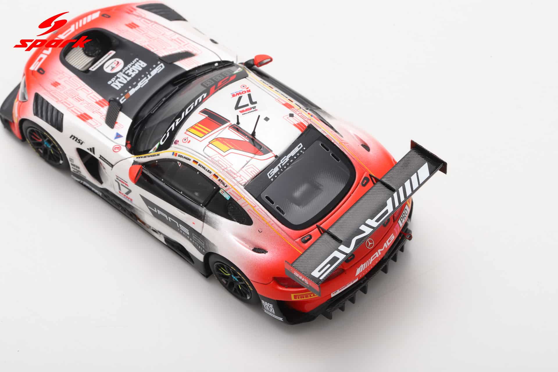 Spark 1:43 Mercedes-AMG GT3 EVO No.17 24h Spa 2025 M-AMG Team GetSpeed (SB868) Limited Edition Resin Model 9 Spark 1:43 Mercedes-AMG GT3 EVO No.17 24h Spa 2025 M-AMG Team GetSpeed (SB868) Limited Edition Resin Model - Image 9