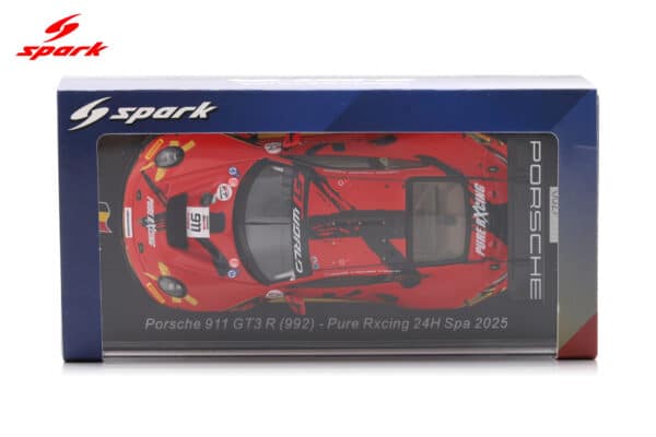 Spark 1:43 Porsche 911 GT3 R (992) No.911 24h Spa 2025 Pure Rxcing (SB870) Limited Edition Resin Model 14 Spark 1:43 Porsche 911 GT3 R (992) No.911 24h Spa 2025 Pure Rxcing (SB870) Limited Edition Resin Model