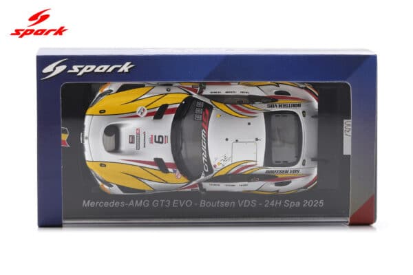 Spark 1:43 Mercedes-AMG GT3 EVO No.9 24h Spa 2025 Boutsen VDS (SB871) Limited Edition Resin Model 11 Spark 1:43 Mercedes-AMG GT3 EVO No.9 24h Spa 2025 Boutsen VDS (SB871) Limited Edition Resin Model