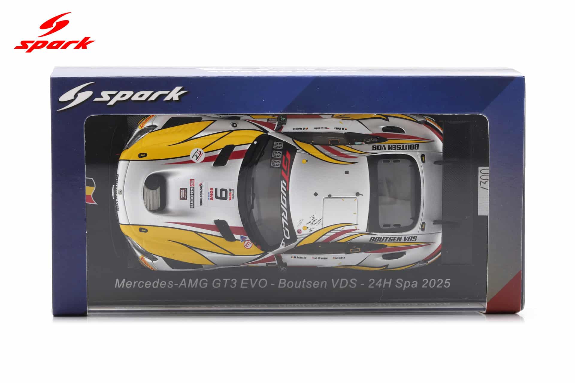 Spark 1:43 Mercedes-AMG GT3 EVO No.9 24h Spa 2025 Boutsen VDS (SB871) Limited Edition Resin Model 4 Spark 1:43 Mercedes-AMG GT3 EVO No.9 24h Spa 2025 Boutsen VDS (SB871) Limited Edition Resin Model - Image 4