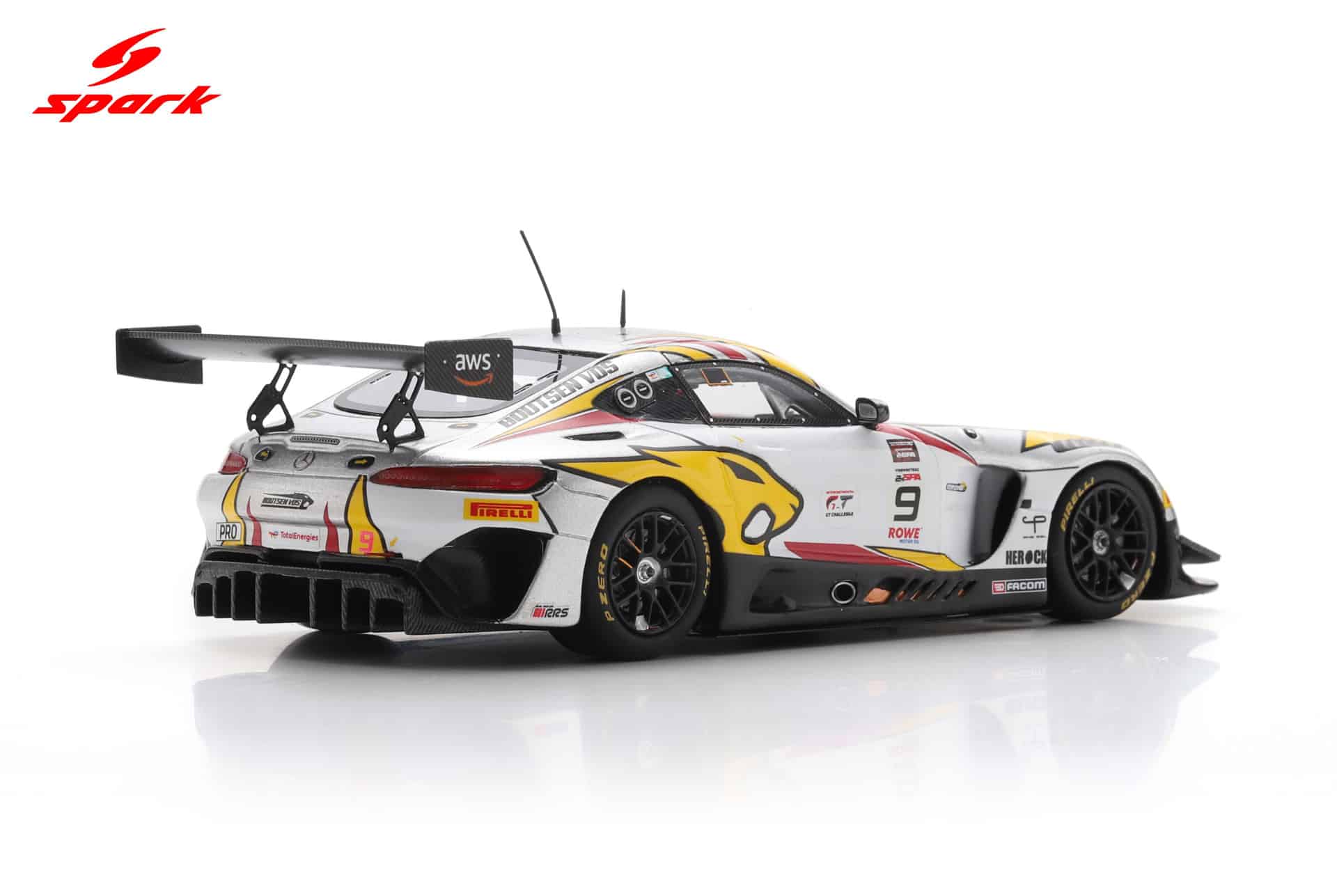 Spark 1:43 Mercedes-AMG GT3 EVO No.9 24h Spa 2025 Boutsen VDS (SB871) Limited Edition Resin Model 6 Spark 1:43 Mercedes-AMG GT3 EVO No.9 24h Spa 2025 Boutsen VDS (SB871) Limited Edition Resin Model - Image 6