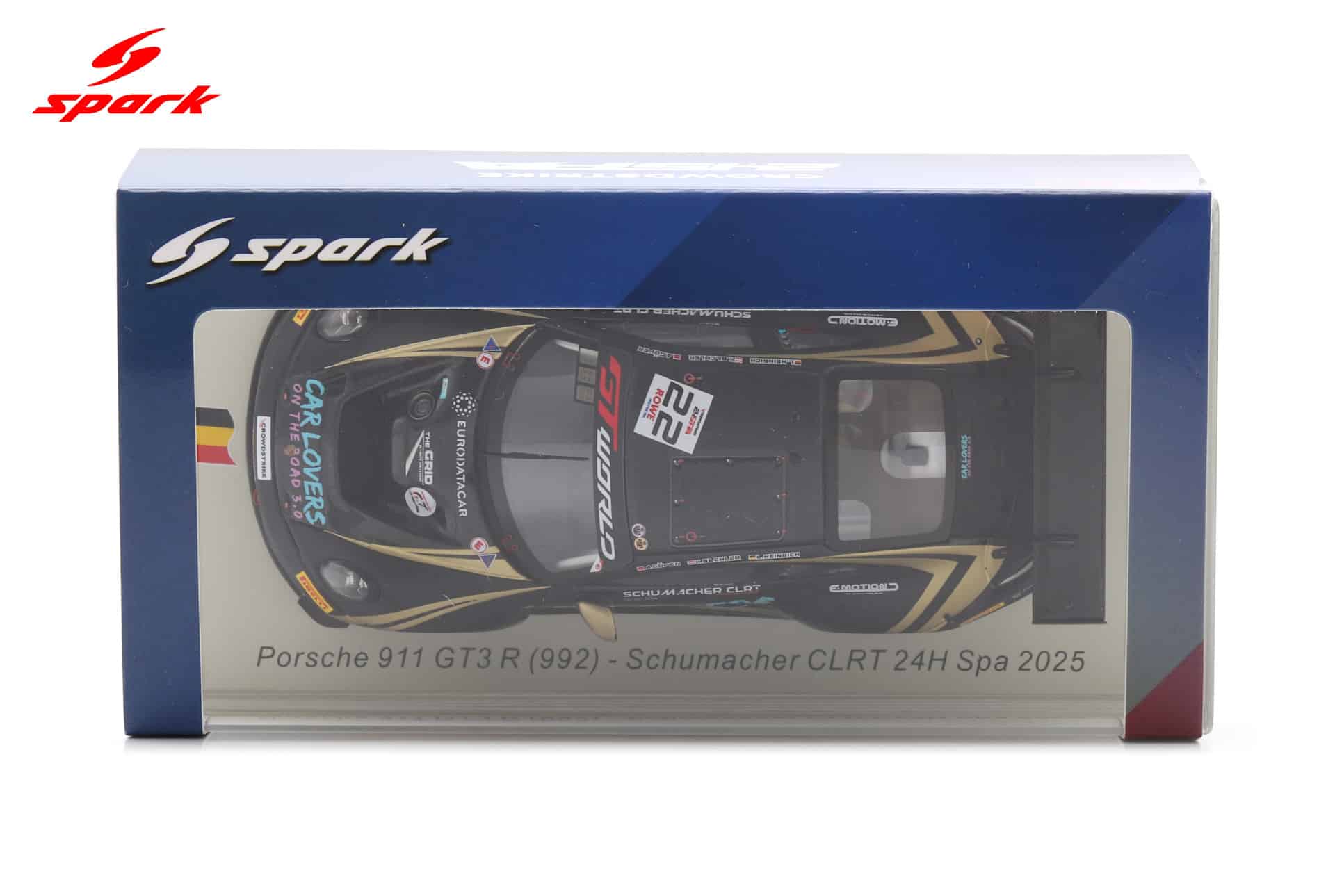 Spark 1:43 Porsche 911 GT3 R No.22 Schumacher CLRT 24h Spa 2025 (SB873) Limited Edition Resin Model 4 Spark 1:43 Porsche 911 GT3 R No.22 Schumacher CLRT 24h Spa 2025 (SB873) Limited Edition Resin Model - Image 4