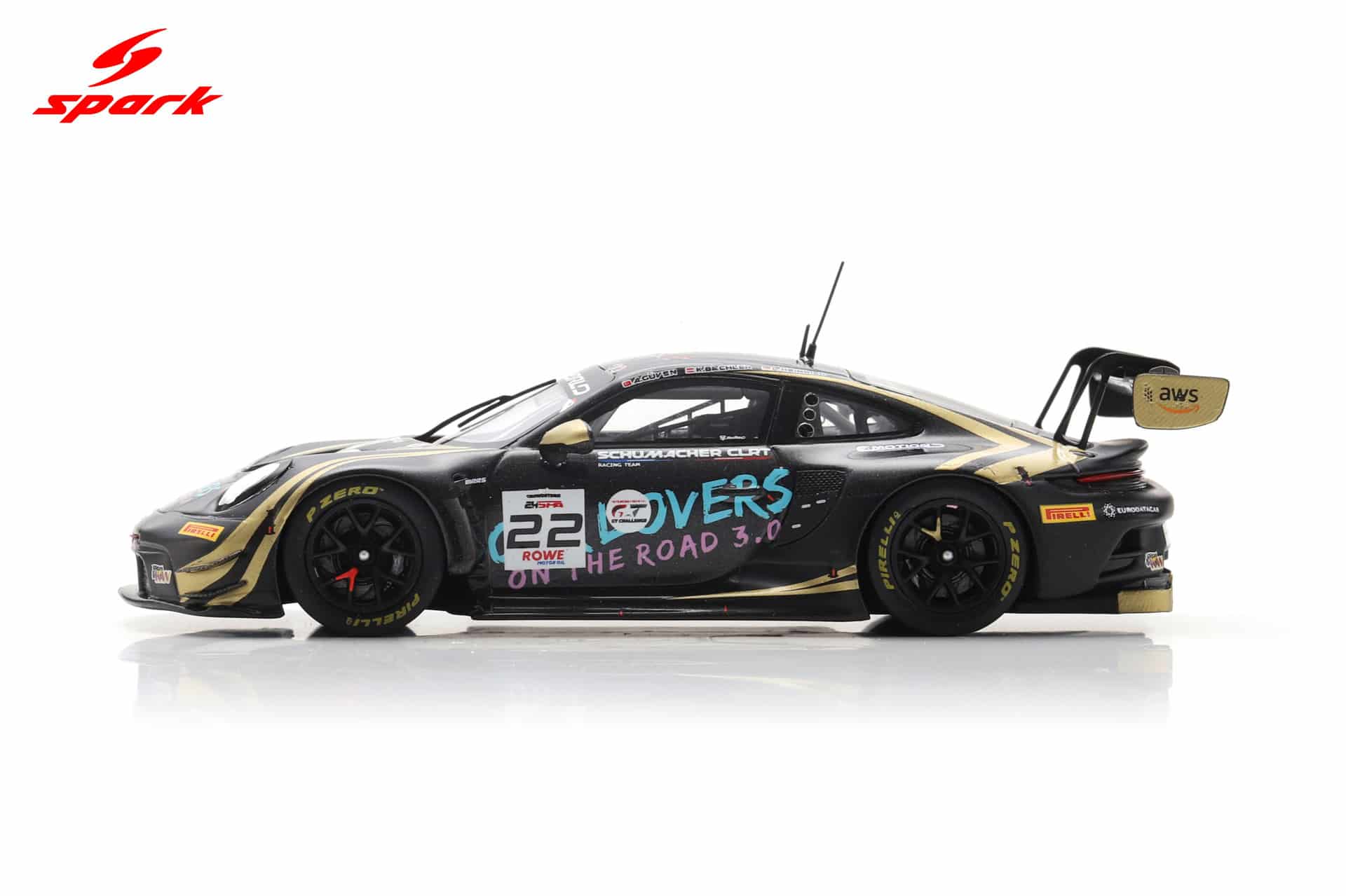 Spark 1:43 Porsche 911 GT3 R No.22 Schumacher CLRT 24h Spa 2025 (SB873) Limited Edition Resin Model 7 Spark 1:43 Porsche 911 GT3 R No.22 Schumacher CLRT 24h Spa 2025 (SB873) Limited Edition Resin Model - Image 7