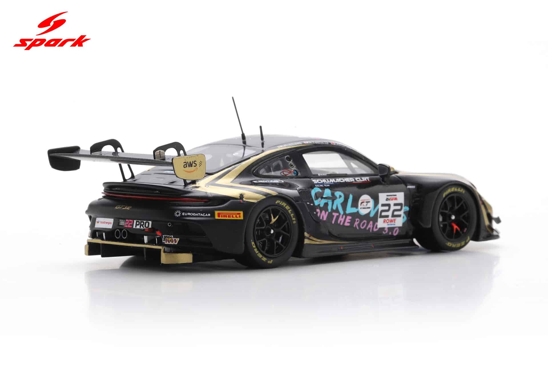 Spark 1:43 Porsche 911 GT3 R No.22 Schumacher CLRT 24h Spa 2025 (SB873) Limited Edition Resin Model 6 Spark 1:43 Porsche 911 GT3 R No.22 Schumacher CLRT 24h Spa 2025 (SB873) Limited Edition Resin Model - Image 6