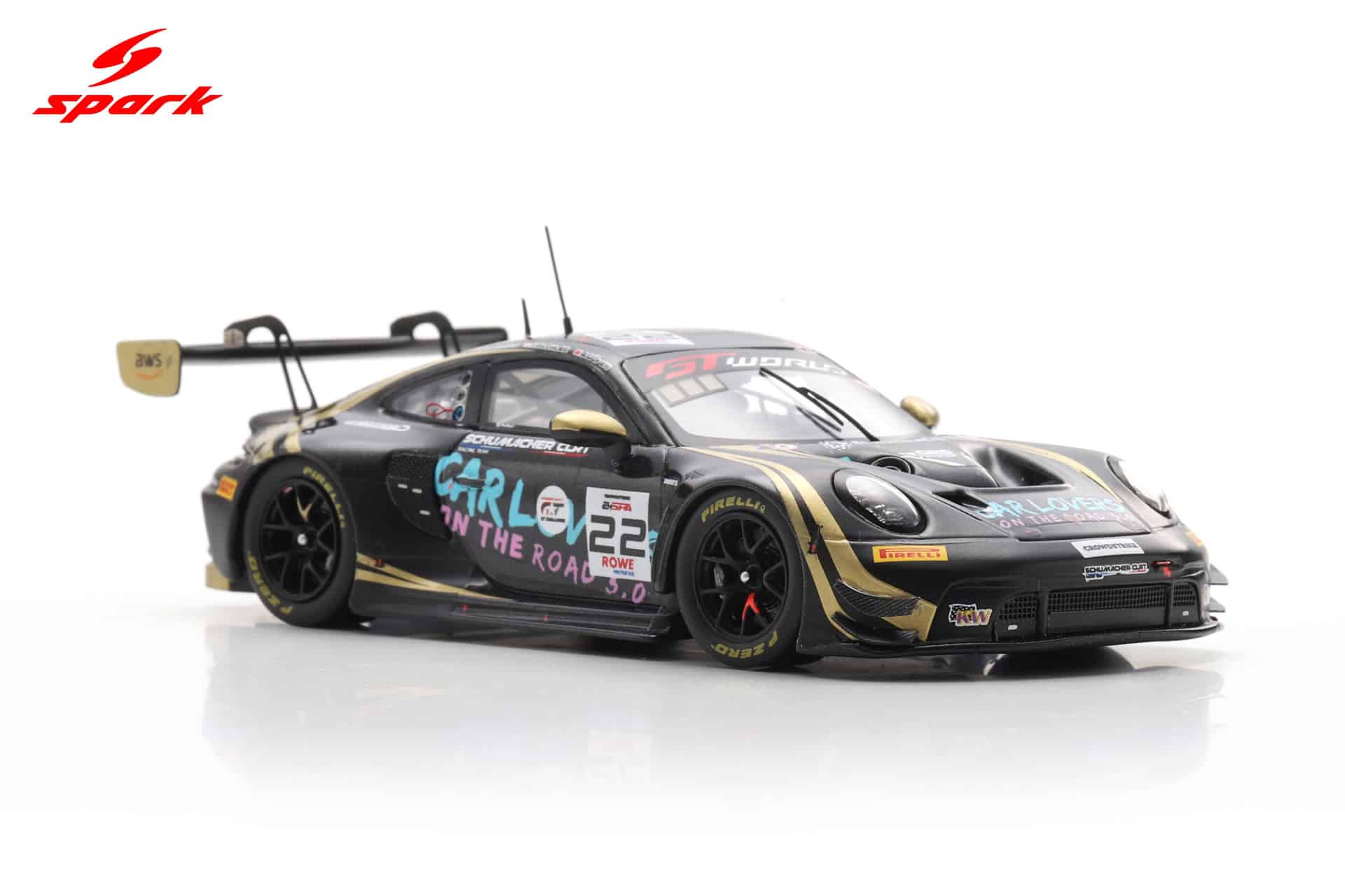 Spark 1:43 Porsche 911 GT3 R No.22 Schumacher CLRT 24h Spa 2025 (SB873) Limited Edition Resin Model 5 Spark 1:43 Porsche 911 GT3 R No.22 Schumacher CLRT 24h Spa 2025 (SB873) Limited Edition Resin Model - Image 5