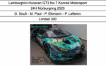 Spark - 1:43 Lamborghini Huracan GT3 No.7 Konrad Motorsport 24h Nurburgring 2025 - D.Soufi, M.Paul, P.Elkmann, P.Lefterov - Limited Edition Resin Model