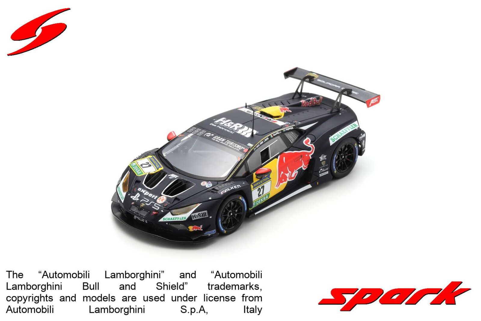 Spark 1:43 Lamborghini Huracan GT3 Evo2 #27 Red Bull ABT Team 5th
