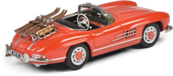 Schuco Mercedes Benz 300SL Roadster Ski Holidays 1:43 Diecast Model 02689