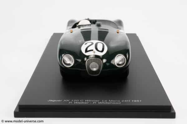 Spark - 1:18 Jaguar XK 120 C #20 Winner 24H Le Mans 1951 P. Walker, P.Whitehead - Resin Model