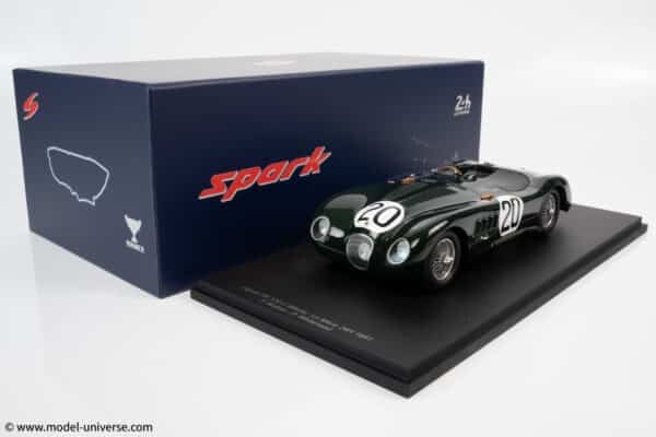 Spark - 1:18 Jaguar XK 120 C #20 Winner 24H Le Mans 1951 P. Walker, P.Whitehead - Resin Model