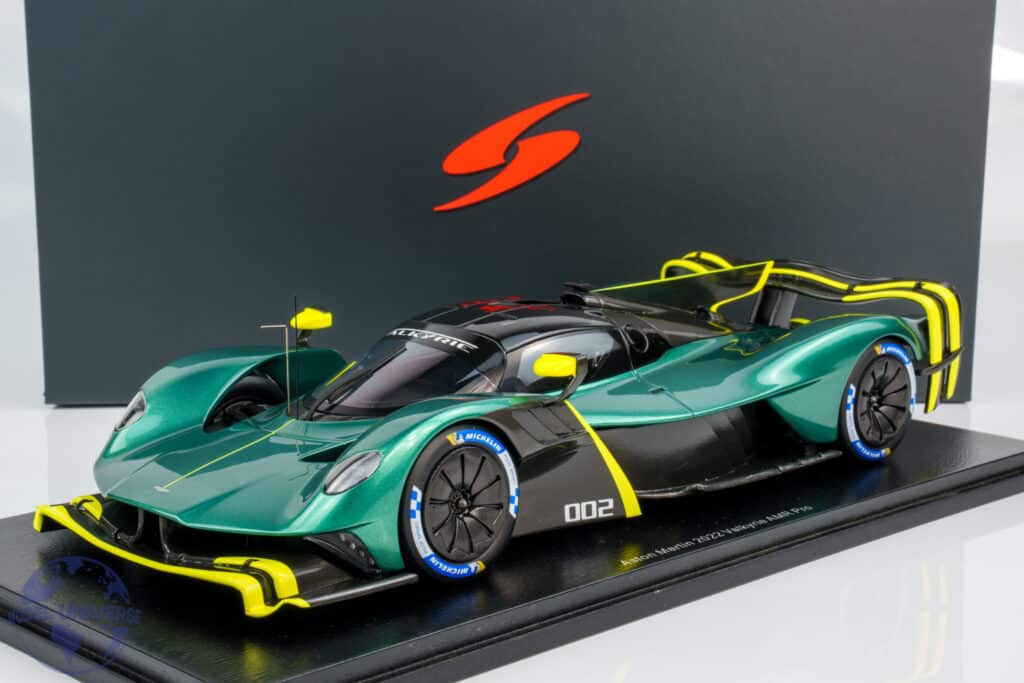 Spark Announces Several Aston Martin Models Including the Valkyrie Pro and Valiant 1 Spark - 1:18 Aston Martin Valkyrie AMR Pro 2022 Green - Resin Model