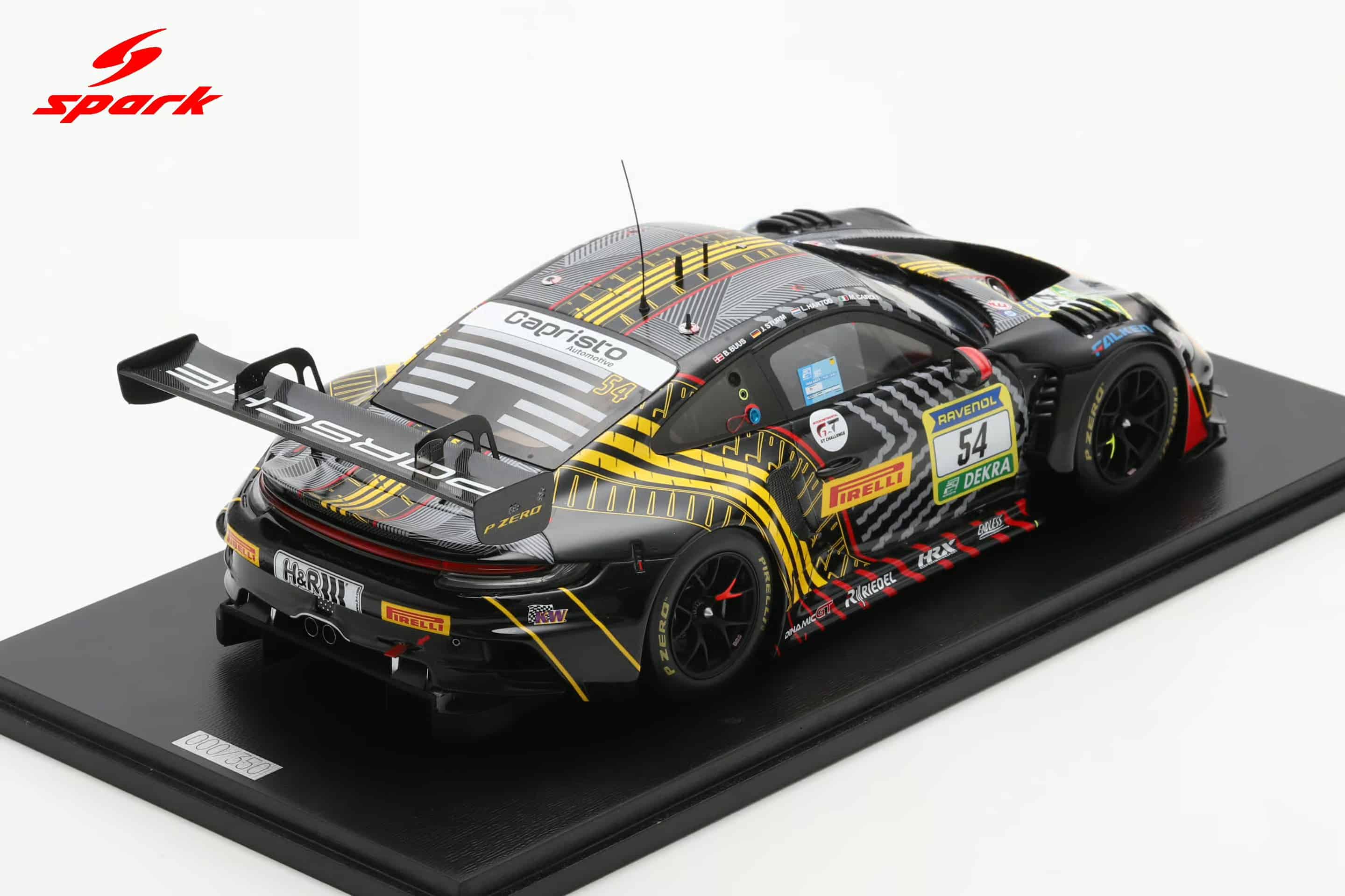 Spark 1:18 Porsche 911 GT3 R No.54 Dinamic GT 3rd 24h Nurburgring 2025 (18SG1072) Limited Edition Resin Model 2 Spark 1:18 Porsche 911 GT3 R No.54 Dinamic GT 3rd 24h Nurburgring 2025 (18SG1072) Limited Edition Resin Model - Image 2