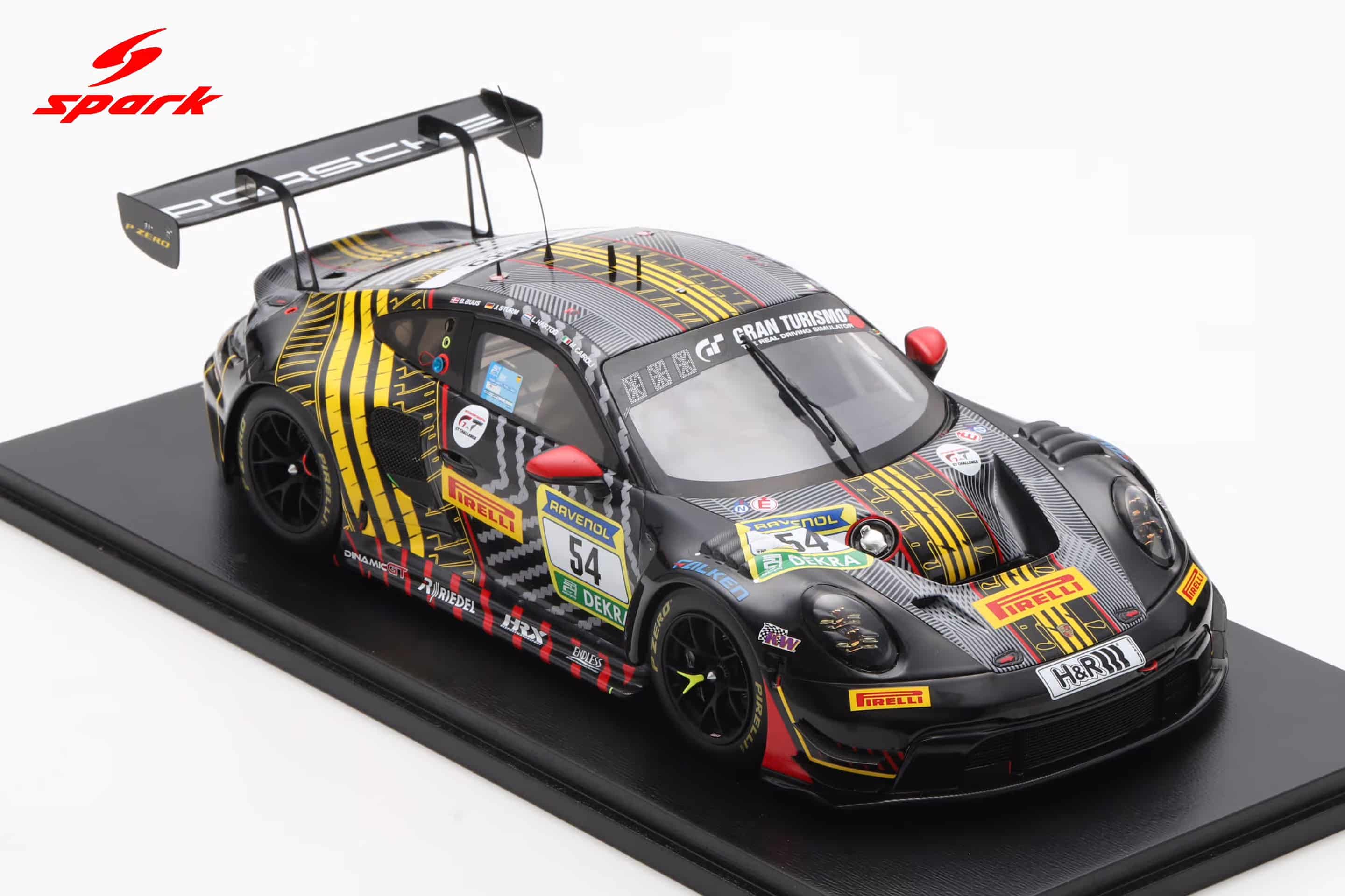 Spark 1:18 Porsche 911 GT3 R No.54 Dinamic GT 3rd 24h Nurburgring 2025 (18SG1072) Limited Edition Resin Model 7 Spark 1:18 Porsche 911 GT3 R No.54 Dinamic GT 3rd 24h Nurburgring 2025 (18SG1072) Limited Edition Resin Model - Image 7