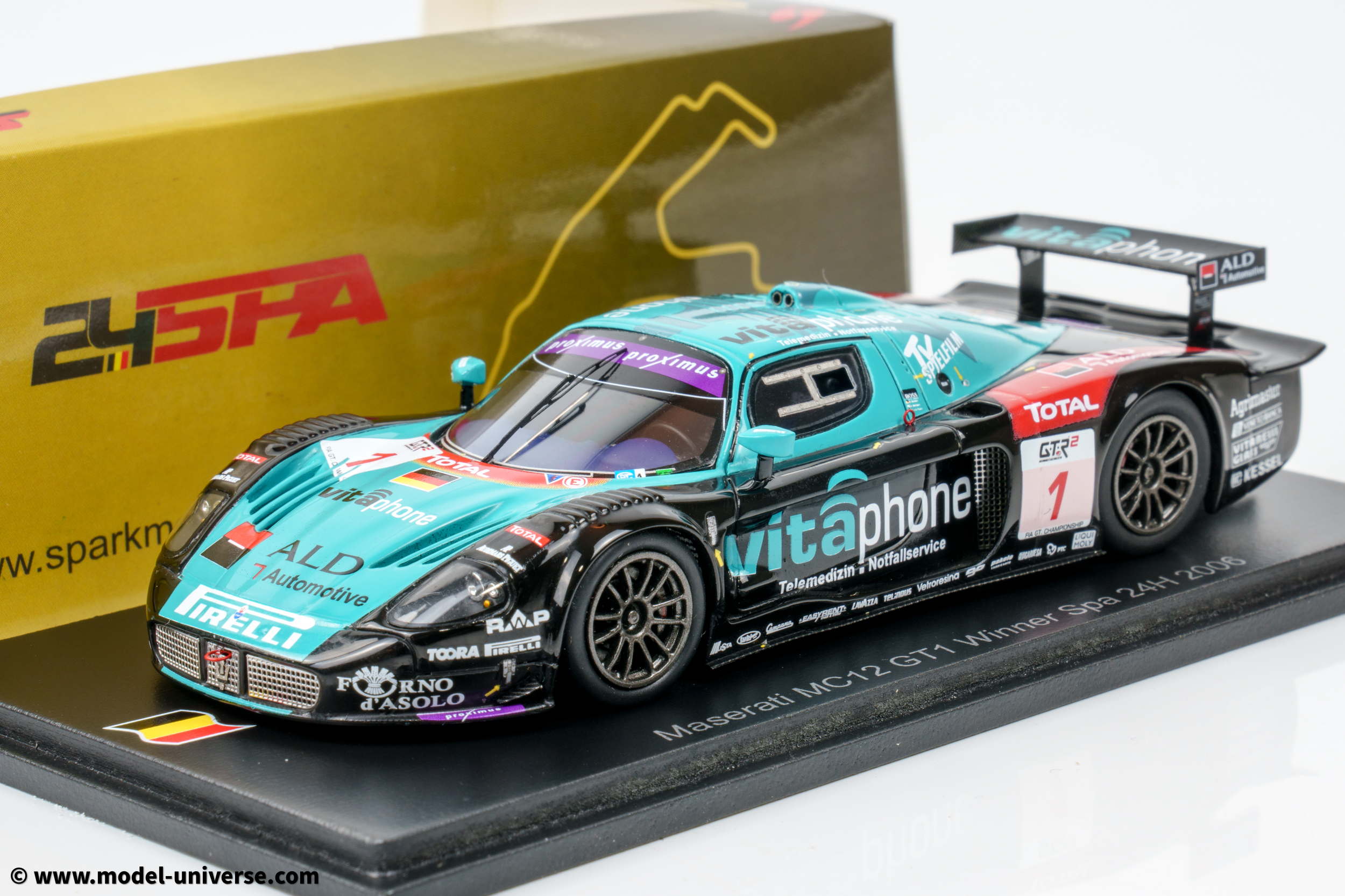 Spark - 1:43 Maserati MC12 GT1 No.1 Vitaphone Winner 24h Spa 2006