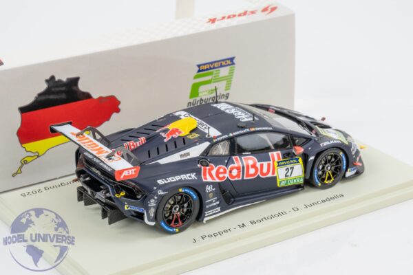 Spark - 1:43 Lamborghini Huracan GT3 EVO2 No.27 Red Bull Team ABT 24h Nurburgring 2025 - J.Pepper, M.Bortolotti, D.Juncadella - Limited Edition Resin Model 5 Spark - 1:43 Lamborghini Huracan GT3 EVO2 No.27 Red Bull Team ABT 24h Nurburgring 2025 - J.Pepper, M.Bortolotti, D.Juncadella - Limited Edition Resin Model