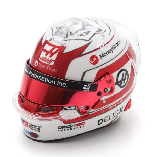 Spark 1:5 Ollie Bearman Haas Monaco GP 2025 (5HF209) Helmet Replica