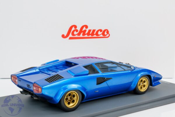 Schuco - 1:18 Lamborghini Countach LP5000 S Blue - Resin Model 9 Schuco - 1:18 Lamborghini Countach LP5000 S Blue - Resin Model