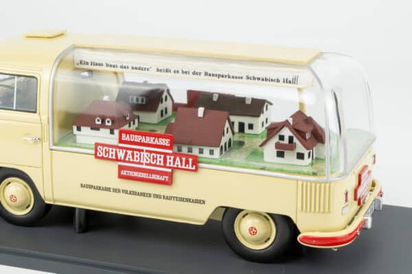 Schuco - 1:18 Volkswagen T1 Advertisement Van "Schwäbisch Hall" (18U00184) Resin Model 13 Schuco - 1:18 Volkswagen T1 Advertisement Van "Schwäbisch Hall" (18U00184) Resin Model