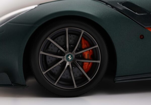 1:18 Ferrari F12 TDF Matt Green Tailor Made - Limited Edition Diecast Full-Opening Model - BBR Models