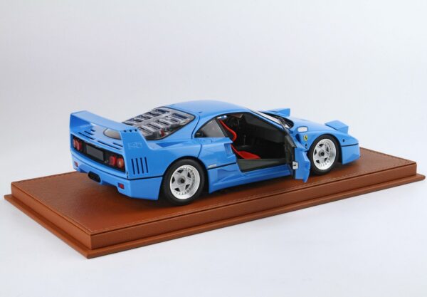 1:18 Ferrari F40 Light Blue Silver Rims - Limited Edition Diecast Model - BBR Kyosho