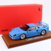 1:18 Ferrari F40 Light Blue Silver Rims - Limited Edition Diecast Model - BBR Kyosho