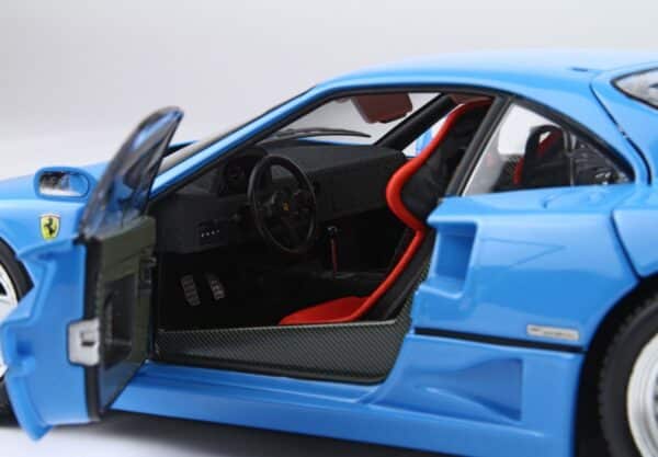 1:18 Ferrari F40 Light Blue Silver Rims - Limited Edition Diecast Model - BBR Kyosho