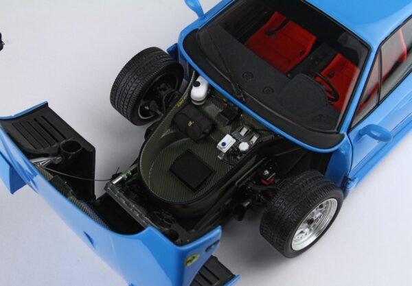 1:18 Ferrari F40 Light Blue Silver Rims - Limited Edition Diecast Model - BBR Kyosho