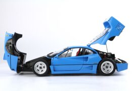 1:18 Ferrari F40 Light Blue Silver Rims - Limited Edition Diecast Model - BBR Kyosho