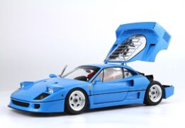 1:18 Ferrari F40 Light Blue Silver Rims - Limited Edition Diecast Model - BBR Kyosho