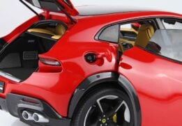 BBR - 1:18 Ferrari Purosangue Diecast Panoramic Roof Rosso Corsa (Luxury Pack) with Showcase