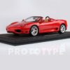 BBR 1:18 Ferrari 360 Modena Spider Manual Gearbox Rosso Corsa Beige Interior