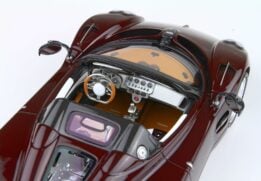 BBR - 1:18 Pagani Utopia Roadster Habanero Pebble Beach Launch Car Full Carbon Red - Limited Edition Resin Model