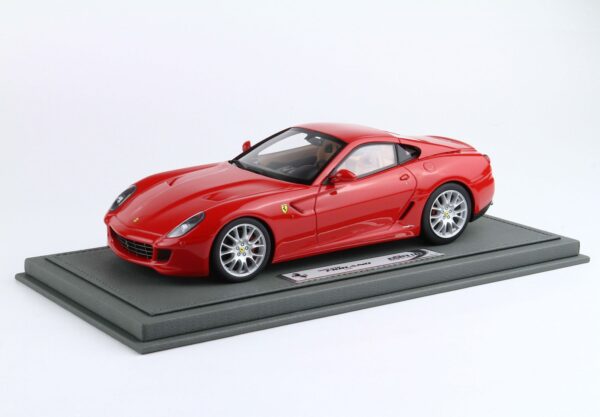1:18 Ferrari 599 GTB Fiorano 2006 Manual Rosso Corsa, Tan Interior (Made in Italy) - Limited Edition Resin Model by BBR Models