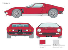 Italeri - 1:24 Lamborghini Miura JOTA SVJ (3649) Model Kit