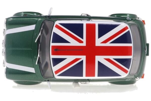 Solido 1:18 Mini Cooper Sport British Racing Green & Union Jack Flag 1997 (S1800612) Diecast Model 11 Solido 1:18 Mini Cooper Sport British Racing Green & Union Jack Flag 1997 (S1800612) Diecast Model