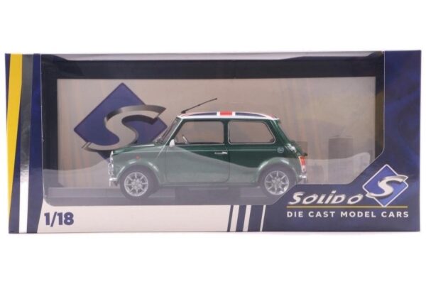 Solido 1:18 Mini Cooper Sport British Racing Green & Union Jack Flag 1997 (S1800612) Diecast Model 10 Solido 1:18 Mini Cooper Sport British Racing Green & Union Jack Flag 1997 (S1800612) Diecast Model