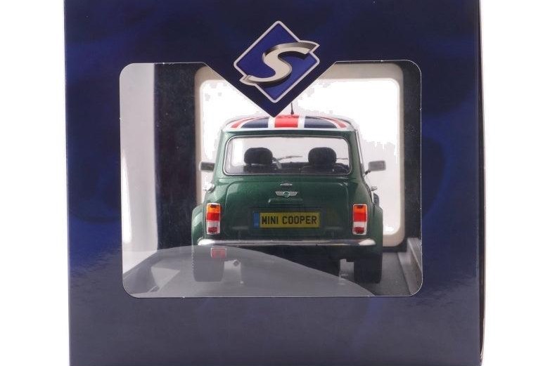 Solido 1:18 Mini Cooper Sport British Racing Green & Union Jack Flag 1997 (S1800612) Diecast Model 6 Solido 1:18 Mini Cooper Sport British Racing Green & Union Jack Flag 1997 (S1800612) Diecast Model - Image 6